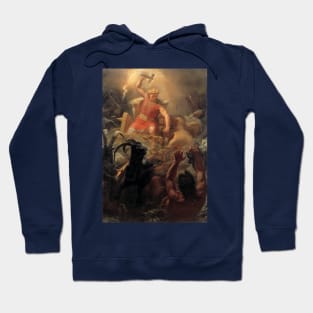 Thor's Fight with the Giants 1872 by Mårten Eskil Winge Hoodie